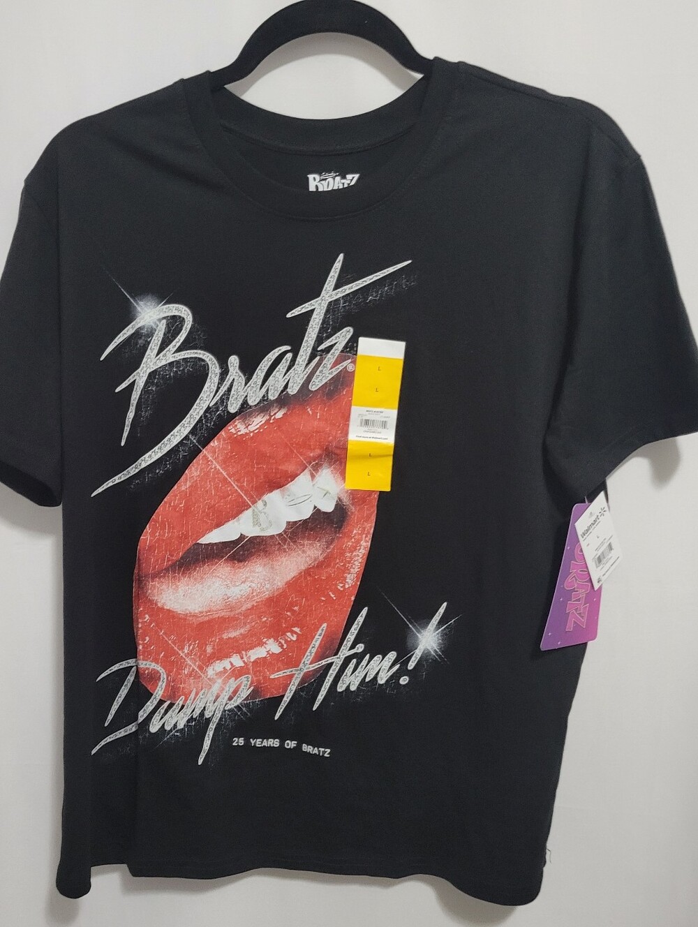 Bratz Black Graphic Tee, Size JR L. NEW